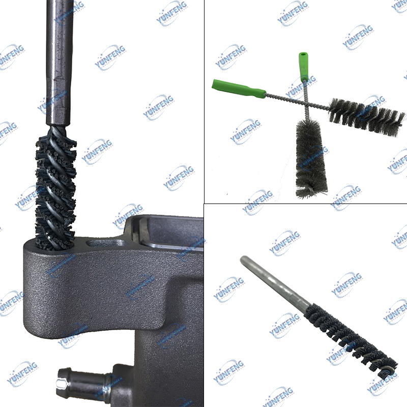 Pensule de perii industriale abrazive personalizate Perii de țevi perforate Perii de sârmă răsucite Pensulă din aluminiu pentru ștergere pentru curățare